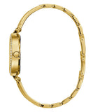 Buy Shop Guess Muse Crystals White Dial Rose Gold Steel Strap Watch For Women - W1008L2 USA Online