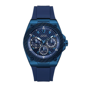 Buy Shop Guess Legacy Blue Dial Blue Rubber Strap Watch for Men - W1049G7 USA Online