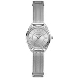 Buy Shop Guess Whisper Silver Dial Silver Mesh Bracelet Watch for Women - W1084L1 USA Online