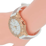 Buy Shop Guess Swirl Quartz Silver Dial White Rubber Strap Watch For Women - W1096l2 USA Online