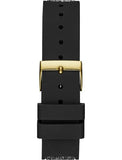Buy Shop Guess Swirl Quartz Black Dial Black Silicone Strap Watch for Women - W1096L3 USA Online