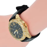 Buy Shop Guess Swirl Quartz Black Dial Black Silicone Strap Watch for Women - W1096L3 USA Online