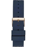Buy Shop Guess Swirl Analog Quartz White Dial Blue Rubber Strap Watch for Women - W1096L4 USA Online