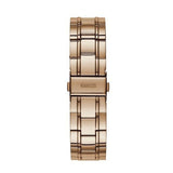 Buy Shop Guess Bedazzle Diamonds Silver Dial Rose Gold Steel Strap Watch For Women - W1097L3 USA Online