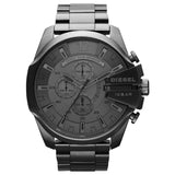 Buy Shop Diesel Mega Chief Chronograph Grey Dial Grey Steel Strap Watch for Men - DZ4282 USA Online