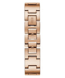 Buy Shop Guess Tri Glitz Quartz Diamonds Rose Gold Dial Rose Gold Mesh Bracelet Watch For Women - W1142L4 USA Online