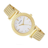 Buy Shop Guess Quartz White Dial Gold Steel Strap Watch For Women - W1152L2 USA Online