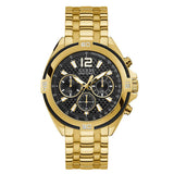 Buy Shop Guess Surge Chronograph Black Dial Gold Steel Strap Watch for Men - W1258G2 USA Online