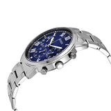Buy Shop Guess Hendrix Chronograph Blue Dial Silver Steel Strap Watch for Men - W1309G1 USA Online