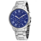 Buy Shop Guess Hendrix Chronograph Blue Dial Silver Steel Strap Watch for Men - W1309G1 USA Online