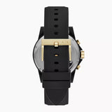 Buy Shop Armani Exchange Outerbanks Chronograph Black Dial Black Steel Strap Watch For Men - AX7105 USA Online