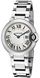 Buy Shop Cartier Ballon Bleu De Cartier White Dial Silver Steel Strap Watch for Women - W69010Z4 USA Online