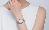 Buy Shop Cartier Ballon Bleu De Cartier Silver Dial Silver Steel Strap Watch for Women - WSBB0044 USA Online