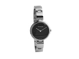 Buy Shop Calvin Klein Wavy Black Dial Silver Steel Strap Watch for Women - K9U23141 USA Online
