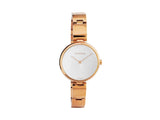 Buy Shop Calvin Klein Wavy White Dial Rose Gold Steel Strap Watch for Women - K9U23646 USA Online
