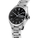 Buy Shop Tag Heuer Carrera Calibre 5 Automatic Black Dial Silver Steel Strap Watch for Men - WAR201A.BA0723 USA Online