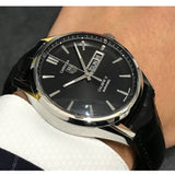 Buy Shop Tag Heuer Carrera Automatic 41mm Black Dial Black Leather Strap Watch for Men - WAR201A.FC6266 USA Online
