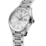 Buy Shop Tag Heuer Carrera Calibre 5 Automatic White Dial Silver Steel Strap Watch for Men - WAR201B.BA0723 USA Online
