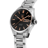 Buy Shop Tag Heuer Carrera Calibre 5 Automatic Black Dial Silver Steel Strap Watch for Men - WAR201C.BA0723 USA Online