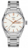 Buy Shop Tag Heuer Carrera Calibre 5 White Dial Silver Steel Strap Watch for Men - WAR201D.BA0723 USA Online