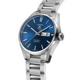 Buy Shop Tag Heuer Carrera Automatic Blue Dial Silver Steel Strap Watch for Men - WAR201E.BA0723 USA Online
