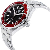 Buy Shop Tag Heuer Aquaracer Black Dial Silver Steel Strap Watch for Men - WAY101B.BA0746 USA Online
