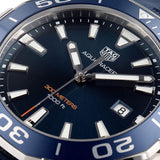 Buy Shop Tag Heuer Aquaracer Quartz Blue Dial Blue Rubber Strap Watch for Men - WAY101C.FC6153 USA Online