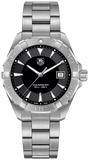 Buy Shop Tag Heuer Aquaracer Quartz Black Dial Silver Steel Strap Watch for Men - WAY1110.BA0928 USA Online