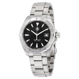 Buy Shop Tag Heuer Aquaracer Quartz Black Dial Silver Steel Strap Watch for Men - WAY1110.BA0928 USA Online