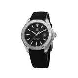 Buy Shop Tag Heuer Aquaracer Quartz Black Dial Black Rubber Strap Watch for Men - WAY1110.FT8021 USA Online