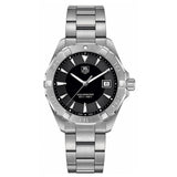 Buy Shop Tag Heuer Aquaracer Quartz Black Dial Silver Steel Strap Watch for Men - WAY1110.BA0928 USA Online
