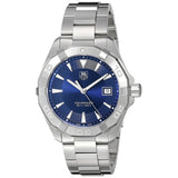 Buy Shop Tag Heuer Aquaracer Quartz Blue Dial Silver Steel Strap Watch for Men - WAY1112.BA0928 USA Online