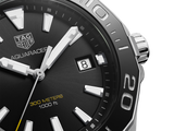 Buy Shop Tag Heuer Aquaracer Black Dial Silver Steel Strap Watch for Men - WAY111A.BA0928 USA Online