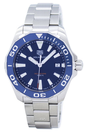 Buy Shop Tag Heuer Aquaracer Blue Dial Watch for Men - WAY111C.BA0928 USA Online
