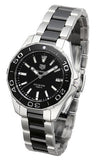 Buy Shop Tag Heuer Aquaracer Quartz Black Dial Two Tone Steel Strap Watch for Men - WAY131A.BA0913 USA Online
