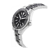 Buy Shop Tag Heuer Aquaracer Quartz Black Dial Two Tone Steel Strap Watch for Men - WAY131A.BA0913 USA Online