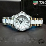 Buy Shop Tag Heuer Aquaracer Quartz White Dial Two Tone Steel Strap Watch Women - WAY131B.BA0914 USA Online