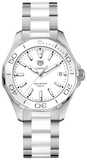 Buy Shop Tag Heuer Aquaracer White Dial Watch for Women - WAY131B.BA0914 USA Online