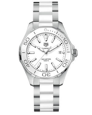 Buy Shop Tag Heuer Aquaracer White Dial Watch for Women - WAY131B.BA0914 USA Online