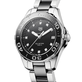 Buy Shop Tag Heuer Aquaracer Quartz Black Dial Two Tone Steel Strap Watch for Women - WAY131C.BA0913 USA Online