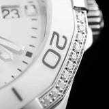 Buy Shop Tag Heuer Aquaracer Diamonds White Dial Two Tone Steel Strap Watch for Women - WAY131H.BA0914 USA Online