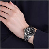 Buy Shop Tag Heuer Aquaracer Quartz Black Dial Silver Steel Strap Watch for Women - WAY131K.BA0748 USA Online