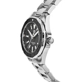 Buy Shop Tag Heuer Aquaracer Quartz Black Dial Silver Steel Strap Watch for Women - WAY131K.BA0748 USA Online