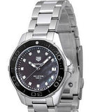 Buy Shop Tag Heuer Aquaracer Quartz Black Dial Silver Steel Strap Watch for Women - WAY131M.BA0748 USA Online