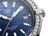 Buy Shop Tag Heuer Aquaracer Quartz Diamonds Blue Dial Blue Nylon Strap Watch for Women - WAY131N.FT6091 USA Online
