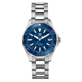 Buy Shop Tag Heuer Aquaracer Blue Dial Silver Steel Strap Watch for Women - WAY131S.BA0748 USA Online