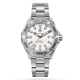 Buy Shop Tag Heuer Aquaracer Calibre 5 Automatic White Dial Silver Steel Strap Watch for Men - WAY2013.BA0927 USA Online