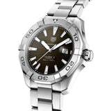 Buy Shop Tag Heuer Aquaracer Calibre 5 Automatic Sunray Brown Dial Silver Steel Strap Watch for Men - WAY2018.BA0927 USA Online
