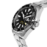 Tag Heuer Aquaracer Black Dial Silver Steel Strap Strap Watch for Men - WAY201A.BA0927