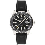 Buy Shop Tag Heuer Aquaracer Calibre 5 Automatic Black Dial Black Rubber Strap Watch for Men - WAY201A.FT6142 USA Online